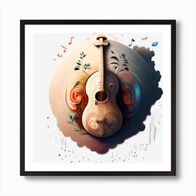 Guitar Art Art Print