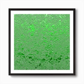 Green Aluminum Foil Art Print