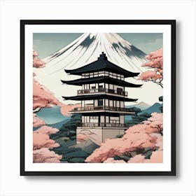 Japanese Pagoda Art Print