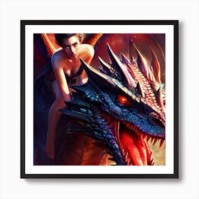 Dragon Rider Art Print