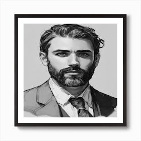 Portrait Of A Man Art Print