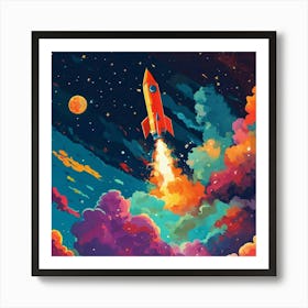 Up kids art print
wall art space Art Print