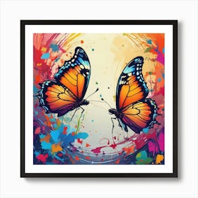 Butterfly Painting 144 Art Print