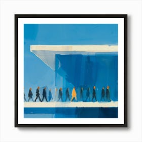 People Walking 1 Art Print