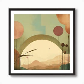 Landscape Painting 4 Art Print