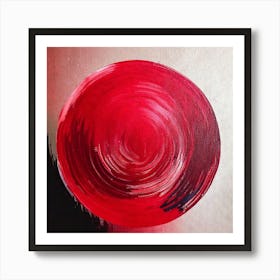 Red Circle Art Print