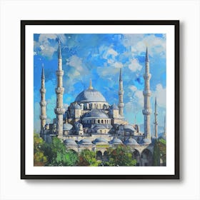 Blue Mosque 8 Art Print