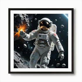 Boundless Adventure: Humanity’s Leap Forward Art Print