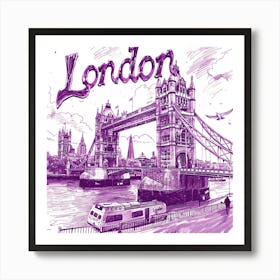 London Tower Bridge Art Print