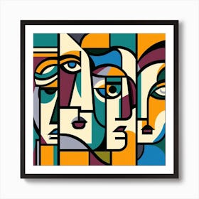 Faces Of The People Art Print