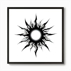 Sun Tattoo 1 Art Print