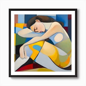 'Sleep' Young Woman Sleeping 3 Art Print