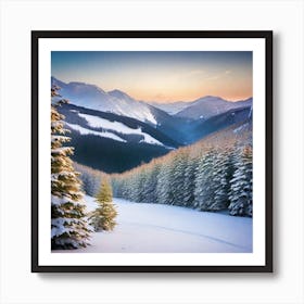 Winter Landscape 1 Art Print