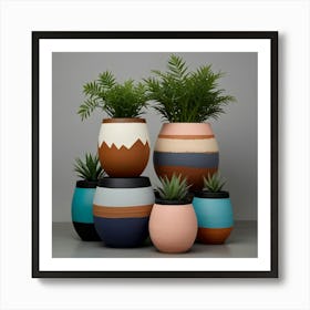 Plant Pots Art Print