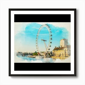 London Eye Art Print