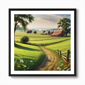 Farm Road 2 Art Print