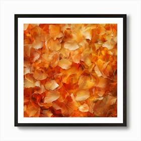 Autumn Leaves Background Photo Art Print