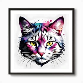Cat Painting 1 Art Print