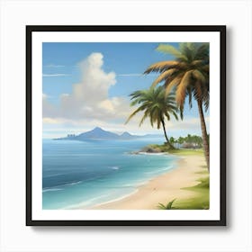 Of A Beach Art Print