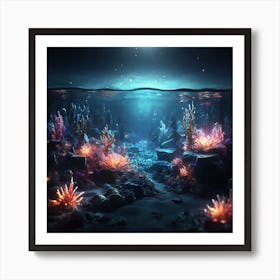 Underwater Seascape Art Print