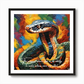 Wall art the Cobra and the silence Art Print