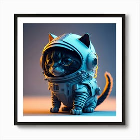 Cat Astronaut (8) Art Print
