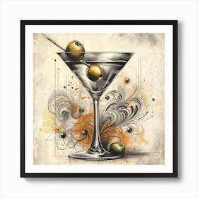 Martini Magic Unleash Your Inner Artist_FY_IN_03 Art Print