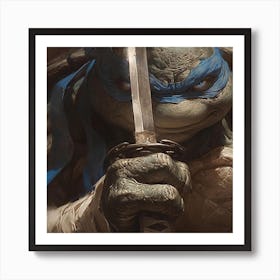 Ninja Turtles Leonardo Art Print