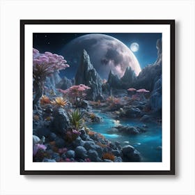 Alien Landscape Art Print