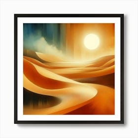 Desert Landscape 4 Art Print