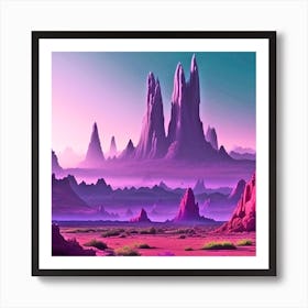 Desert Landscape Art Print