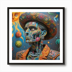 Mexican Robot Art Print