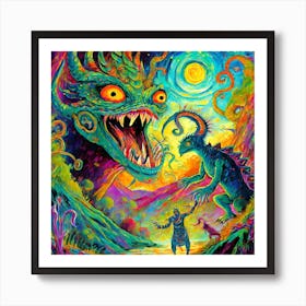 King Of The Monsters Art Print