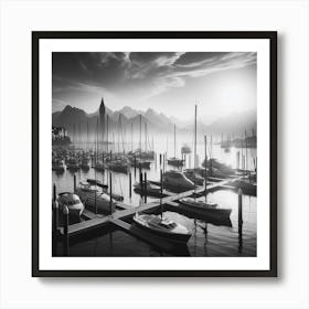 Switzerland At Sunrise Art Print