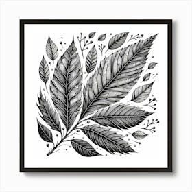 Winter leaf 5 Art Print