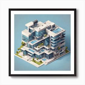 3d House Art Print