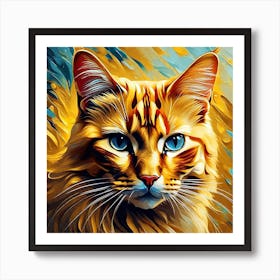 Portrait Of A Cat 3 Art Print