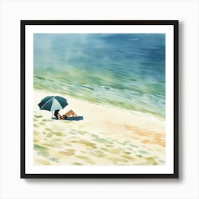 Day At The Beach 2 Art Print