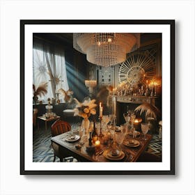 Great Gatsby Dining Room Art Print