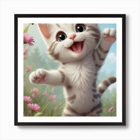 Cute Kitten Art Print