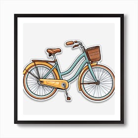 Bicycle Sticker myluck Art Print