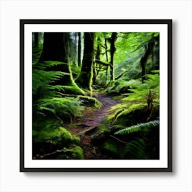 Mossy Forest 4 Art Print