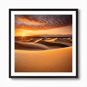 Sunset In The Dunes 2 Art Print