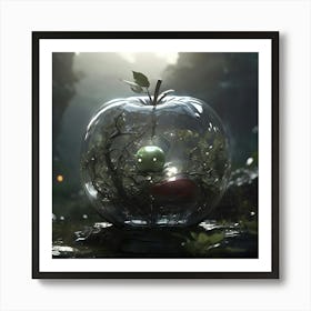 Apple In Glass 1 Art Print