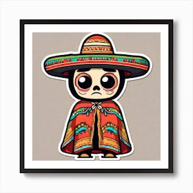 Mexican Skull Art Print