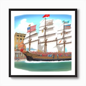 Pirate Ship 2 Art Print