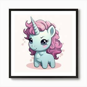 Cute Unicorn 626 Art Print