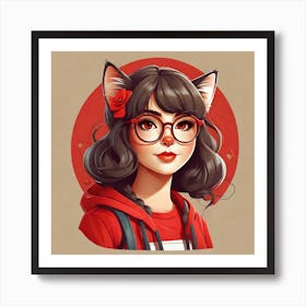 Kawaii Girl Art Print