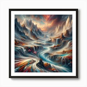 'Waterfall' Art Print