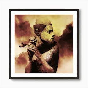 Egyptian Statue Art Print